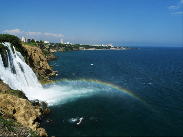 Bootsfahrt zu den Unteren Duden-Wasserfällen ab Antalya